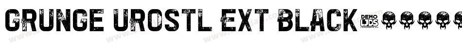 Grunge Urostl Ext Black字体转换